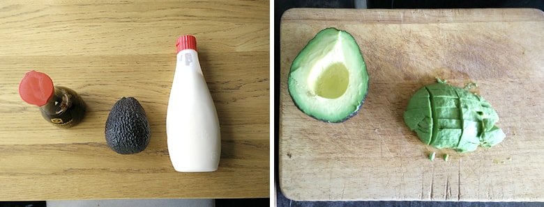 recipe for avocado mayonnaise with soy sauce