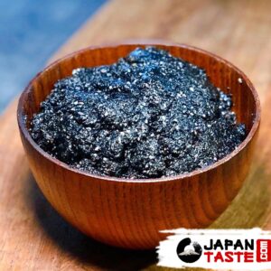 Japanese recipe black sesame paste finish