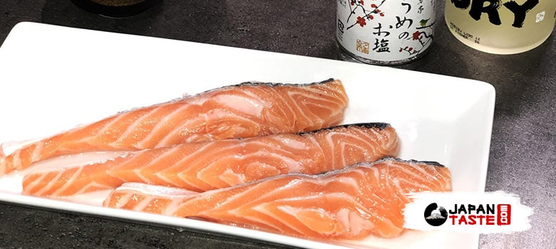 recipe salmon japanese salt shiozake cutting stage