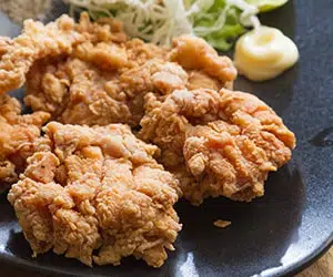 Karaage, Japanese fried chicken fritters