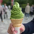Matcha ice cream is very common in Japan
