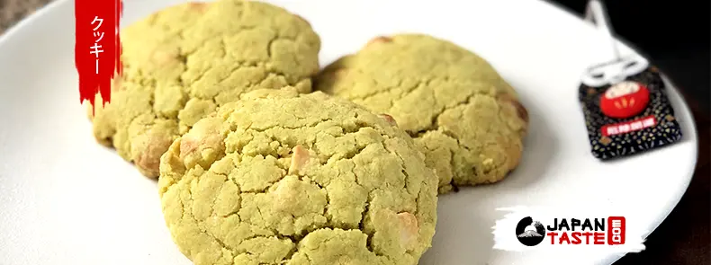 Matcha green tea and white chocolate cookie recipe