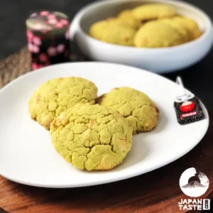 Matcha green tea and chocolat white cookie recipe